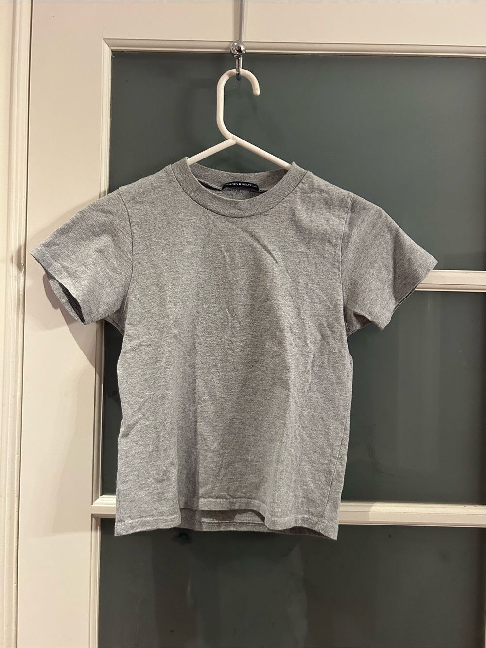 Brandy Melville Short Sleeve Tee - Heather Gray